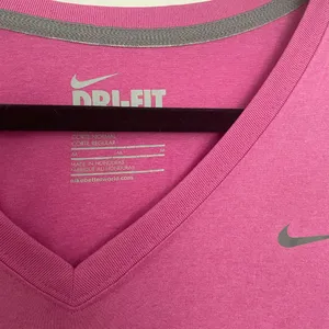 Nike Women's Vivid Pink Dri-FIT Short Sleeve Tee thumbnail 3