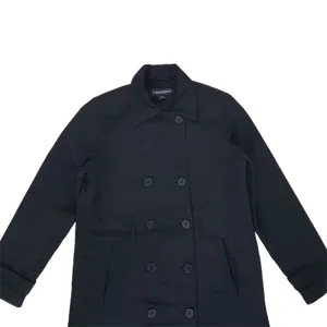 1 Madison Rain Trench Coat Womens Small Black Lined Jacket thumbnail 10