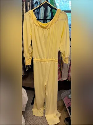NWT Free People FP Movement One To Beat Onesie - Sunlit yellow - Large thumbnail 9
