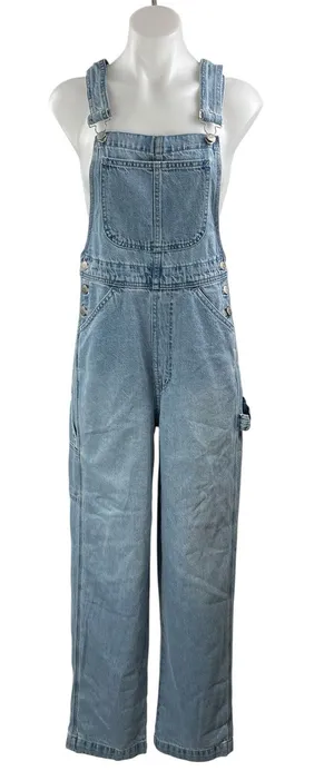 Madewell Women's Blue Medium Wash Utility Y2K Straight Denim Jeans Overall Sz XS thumbnail 1