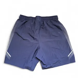 Under Armour Men Woven Graphic Athletic Shorts Drawstring Interior Sz L Navy Blue Sporty Gorpcore Preppy Minimal wear as pictured thumbnail 3