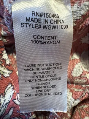 Market & Spruce Women's Floral Long Sleeve Blouse Size XL thumbnail 4