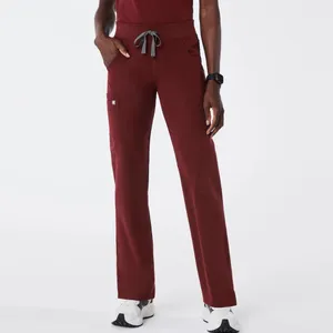 FIGS Burgundy Casma Three-Pocket Top & Kade Cargo Scrub Pants Set Size XL/XXL‎ thumbnail 5