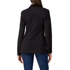 LAUREN Ralph Lauren black velvet trim blazer jacket WOMENS 6 thumbnail 5