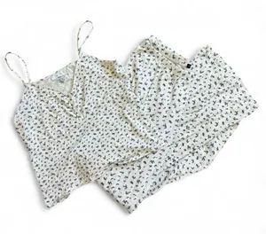 brandy melville blue floral pajama set thumbnail 1