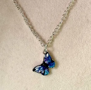Blue Butterfly Necklace 🦋 thumbnail 1