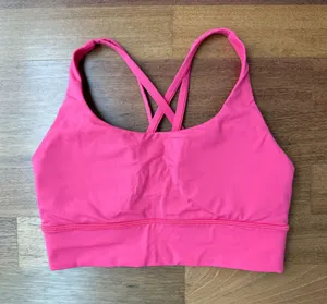 Lululemon Energy Bra Long Line pink thumbnail 1