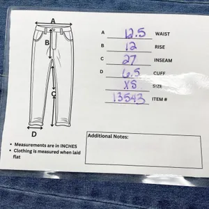 Barrel Leg Women Jeans‎ XS Y2K High Waisted Raw Hem Grunge Indie Go See Shein thumbnail 9