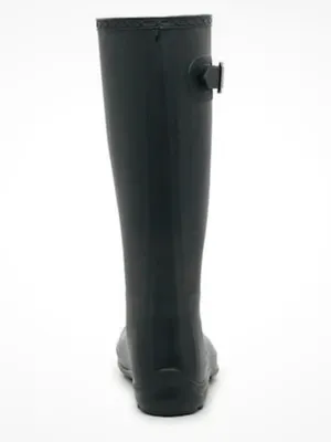 Kamik Black Tall Waterproof Rain Boot with Side Buckle Size 7 thumbnail 5
