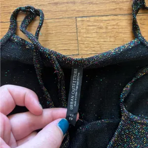 Urban outfitters shimmer black dress thumbnail 2