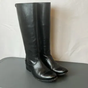Frye Melissa Button Back Riding Boots Black Leather Knee High Equestrian Sz 7 thumbnail 3