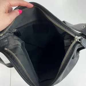 Coach Medium Shoulder Bag Legacy Penny Hobo 19889 Silver Hardware Black Leather thumbnail 10