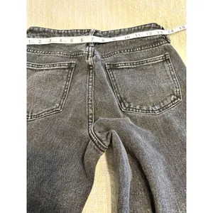 PacSun Mom Jeans Size 26 Black Gray Wash High Rise Straight Leg thumbnail 6