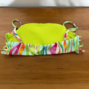 Love 83‎ Swim Neon Rainbow Zebra Bikini Set High Waist Bandeau Medium thumbnail 8