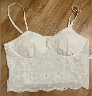 White Lace Cami Tank thumbnail 1