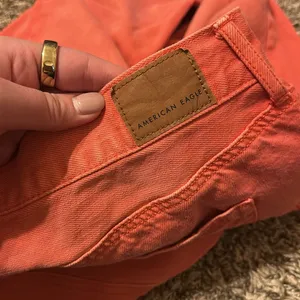 American Eagle Hi-Rise Girlfriend Jeans Red 14 X-Short thumbnail 3