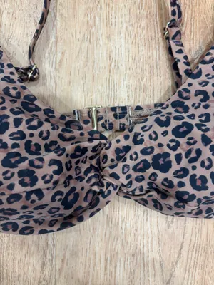 Shade & Shore Bikini Top Cheetah Print thumbnail 2