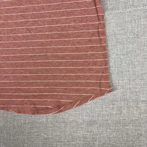 Lululemon Athletica T-Shirt Womens 2 Red Striped Crew Neck Short Sleeve Top thumbnail 14