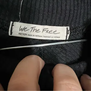 We The‎ Free People Casey Black Ribbed Tunic Sweater thumbnail 8