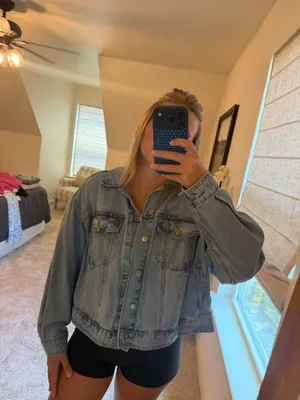 Universal Threads Studded Denim Jacket thumbnail 2