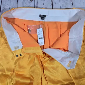 J. Crew Straight-Leg Essential Pant Luster Crepe Warm Sunflower BT428 Yellow 2‎ thumbnail 6
