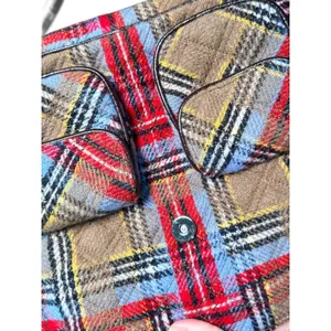 Vera Bradley Highland Plaid Quilted Crossbody Bag Multicolor Messenger 10.5in thumbnail 3