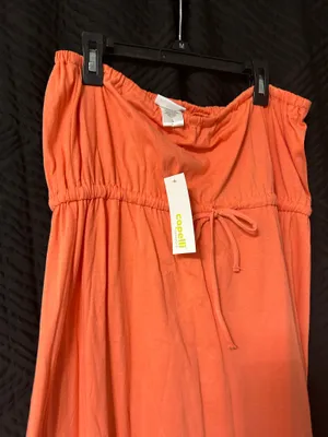 Tube Top Dress Orange Size L thumbnail 2