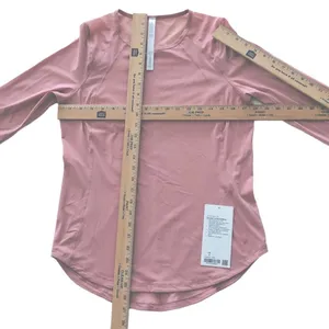 Lululemon Sculpt Long Sleeve Pink Pastel Size 6 UV Protection thumbnail 8