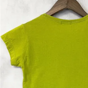 Vintage Abercrombie Baby Tee Women Small Green Stretch Indie 3D Moose Y2K‎ thumbnail 10