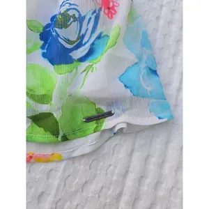 Abercrombie & Fitch NWT Mini Dress Floral Halter Cross-back Spring SIZE L thumbnail 6