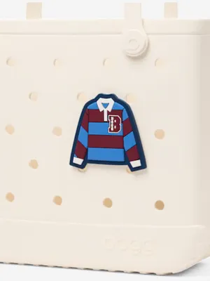 NWT Bogg Bag Rugby Shirt Bogg Bits Blue Red Bag Charm Accessory thumbnail 2