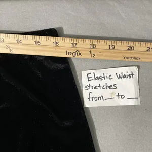 White Stag Black Velvet Skirt Size Large Pull On Elegant Whimsigoth Vamp Witchy thumbnail 8