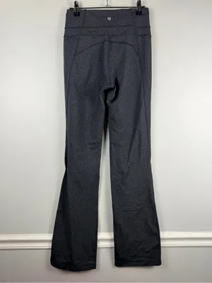 Lululemon Groove Pant Bootcut in grey black size 8 thumbnail 3