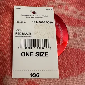 Juicy Couture Scarf - NWT - Red Multi Color thumbnail 2
