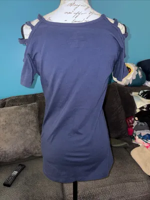 Fanatics New York Yankees cold-shoulder t-shirt, Medium thumbnail 4