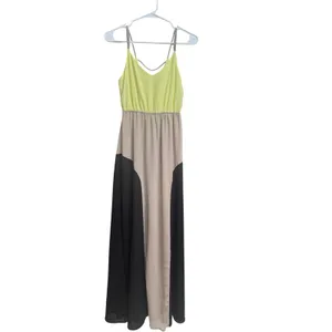 Lulus Exclusive By Your Side Yellow Color Block Maxi Dress Size XS thumbnail 2