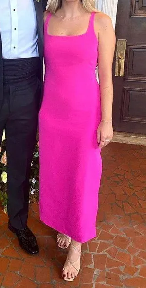 Topshop Hot Pink Formal Dress thumbnail 1