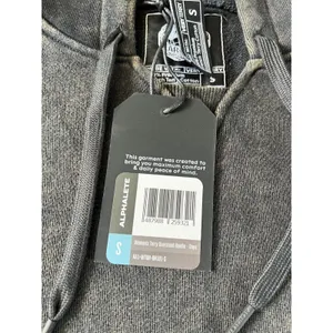 ALPHALETE Women’s Terry Oversized Hoodie- Onyx, Size Small thumbnail 8
