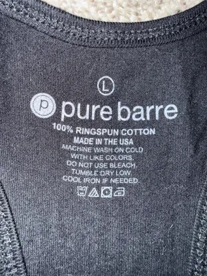 Pure Barre Est. 2001 Black Racerback Tank Top thumbnail 2