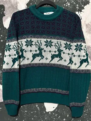 Ash Creek Trading Reindeer Knit Sweater thumbnail 1