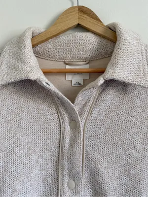 OFFLINE by Aerie Boucle Jacket Size Small Cream neutral textured thumbnail 6