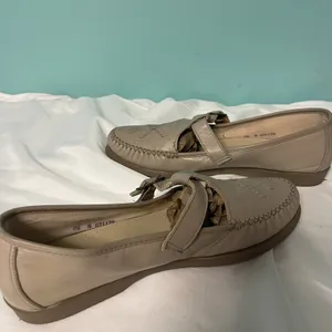 Soft Spots Bonnie Lite Taupe Leather Loafers Shoes, Comfort‎ Shoes Sz 8.5 S-381 thumbnail 5