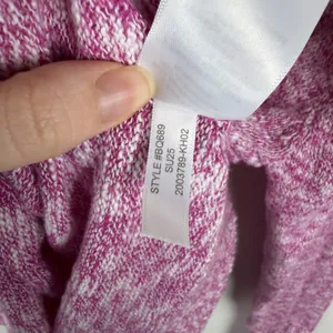 J Crew Womens Pink Marled Cotton Blend Crewneck Sweater Medium Preppy Stretch thumbnail 6
