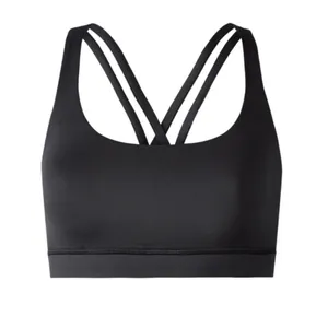 Lululemon Black‎ Energy Criss Cross Back Sports Bra Size 2 thumbnail 3