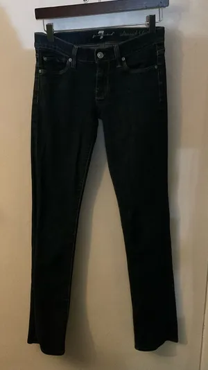 7 For All Mankind 7FAM Straight Leg Denim Jeans 26 Classic Casual Preppy Indie thumbnail 1