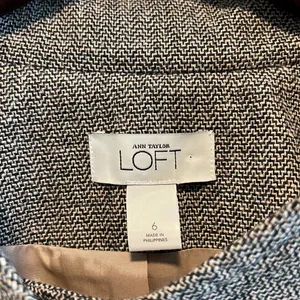 LOFT Tweed Button Placket Tie Waist Blazer, 6 thumbnail 4