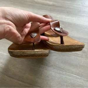 Yokono Made in Spain Ibiza Brown T-Strap Leather Sandals Size 7.5 thumbnail 8