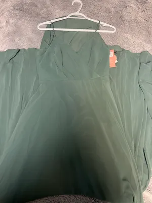 Birdy Grey Green ( Sea Glass) Bridesmaid Dress thumbnail 2