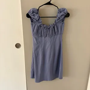 Free People Imogene Mini Dress in Blue Size Women’s 2 - XS thumbnail 2
