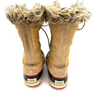 Sorel Women's Joan of Arctic Tall Leather Fur Lace Up Snow Boots Size 9 thumbnail 7